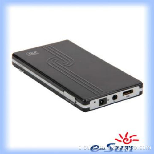 A portable mini cell phone projector plus a mobile phone charger